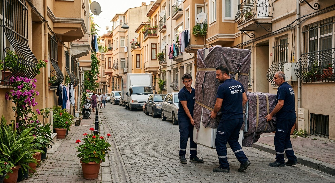 Battaniyeli koltugu sokaktan araca tasima - asansörlü nakliyat