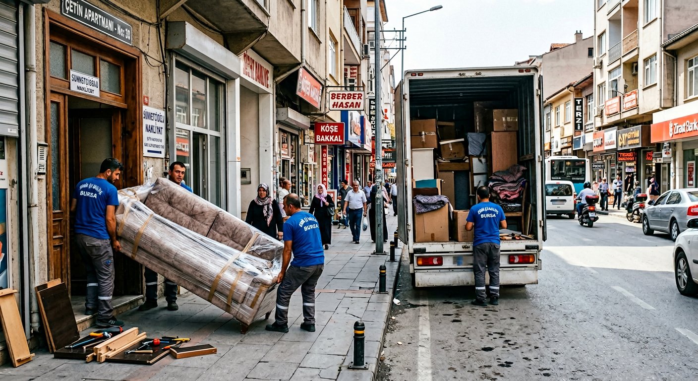 Bina kapisindan buyuk kanepe cikarma - asansörlü nakliyat