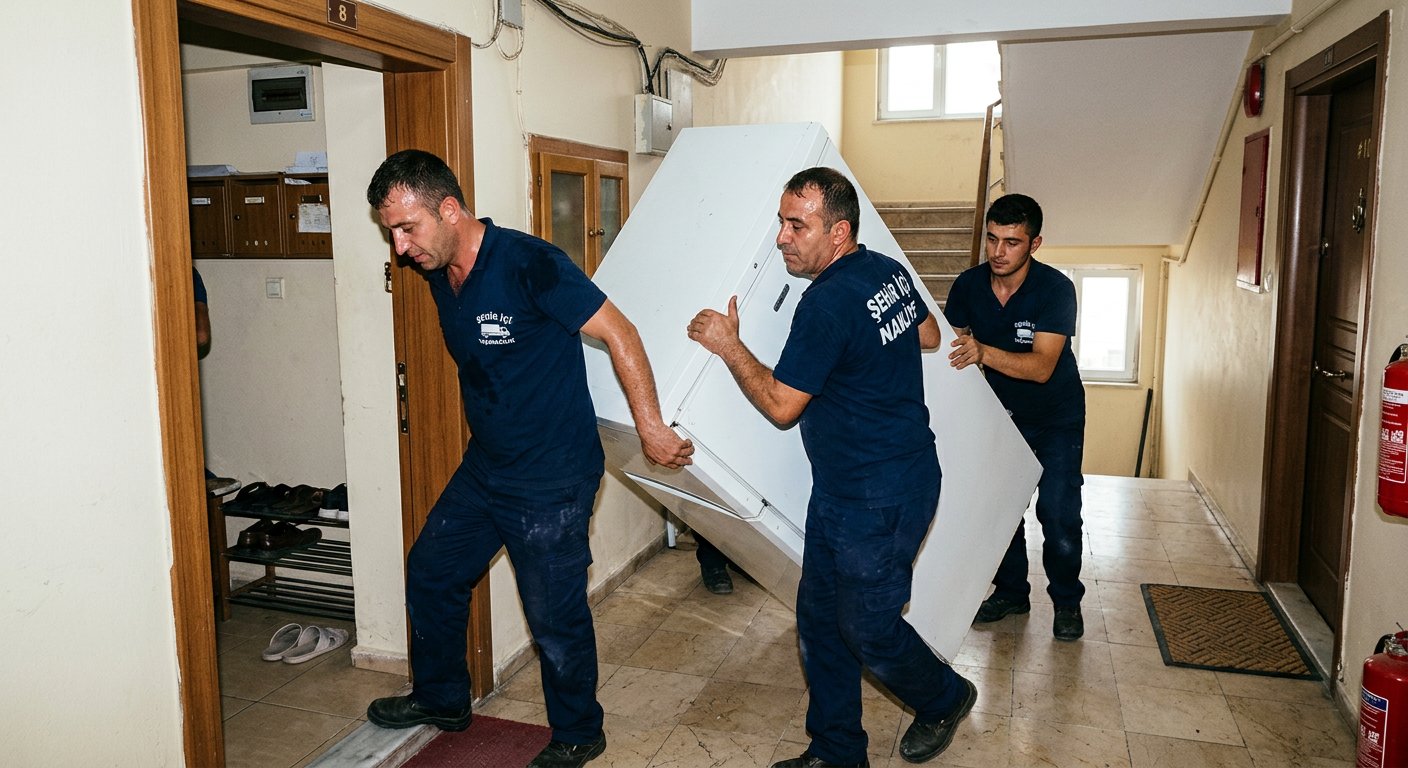 Daire icinde ekipli mobilya tasima - Yükleme ve Boşaltma