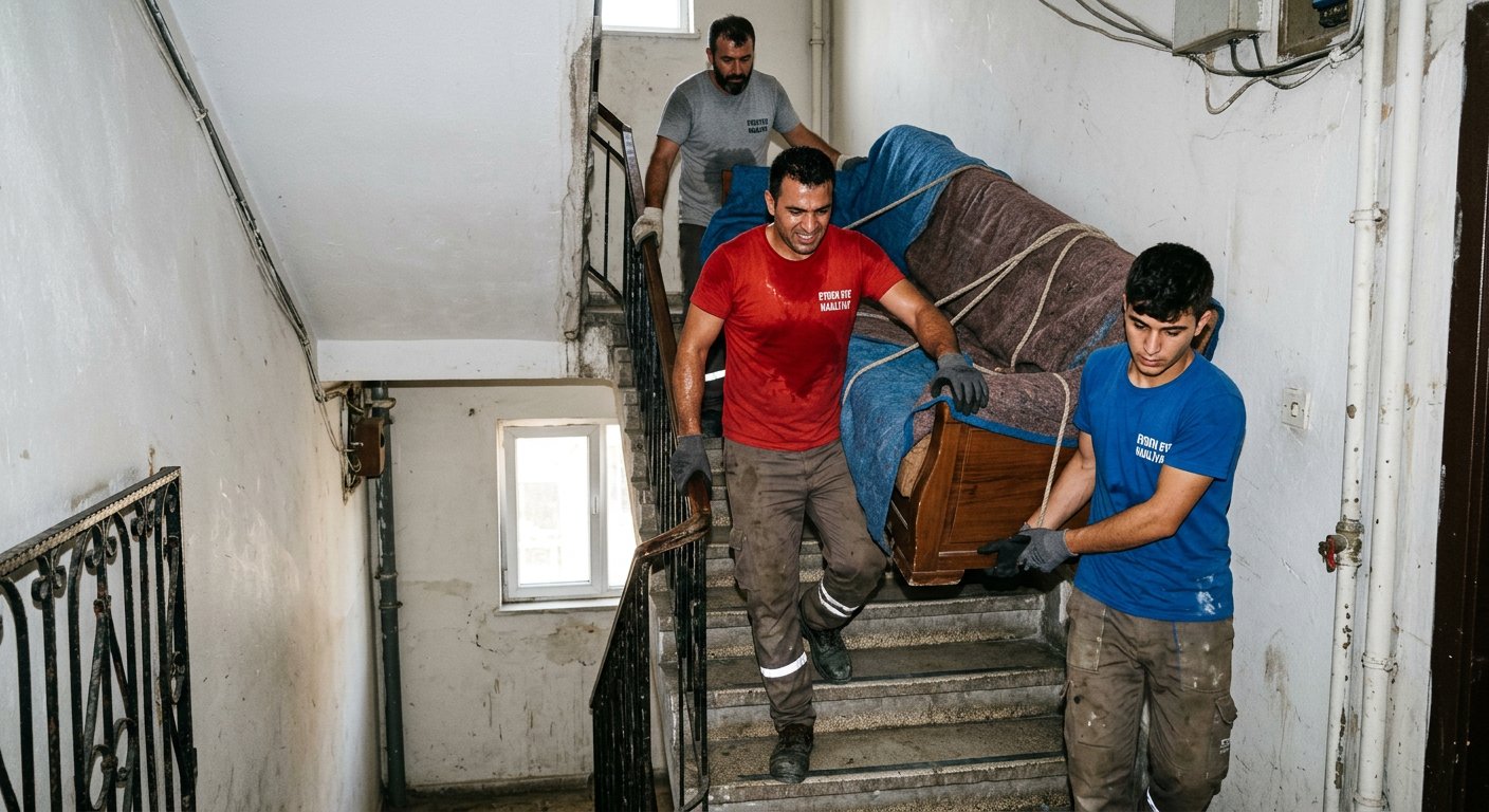 Merdivenden ahsap mobilya indiren tasima ekibi - Hizmet Bölgeleri