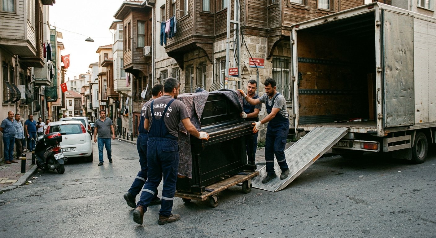 Siyah koltugu rampadan araca yukleme - Yatak ve Baza Taşıma