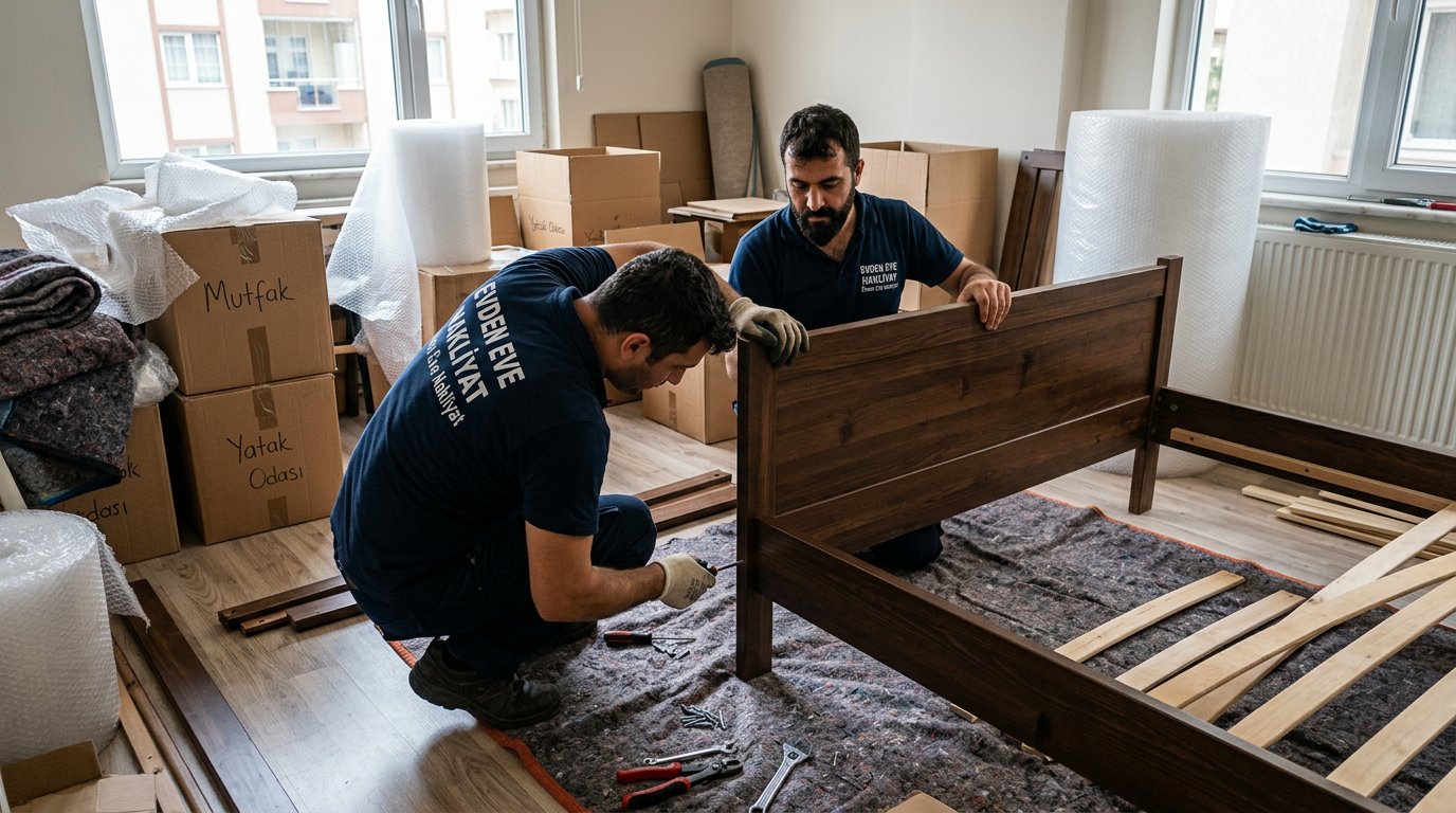 Yatak iskeletini son kontrol ile birlestirme - Yükleme ve Boşaltma